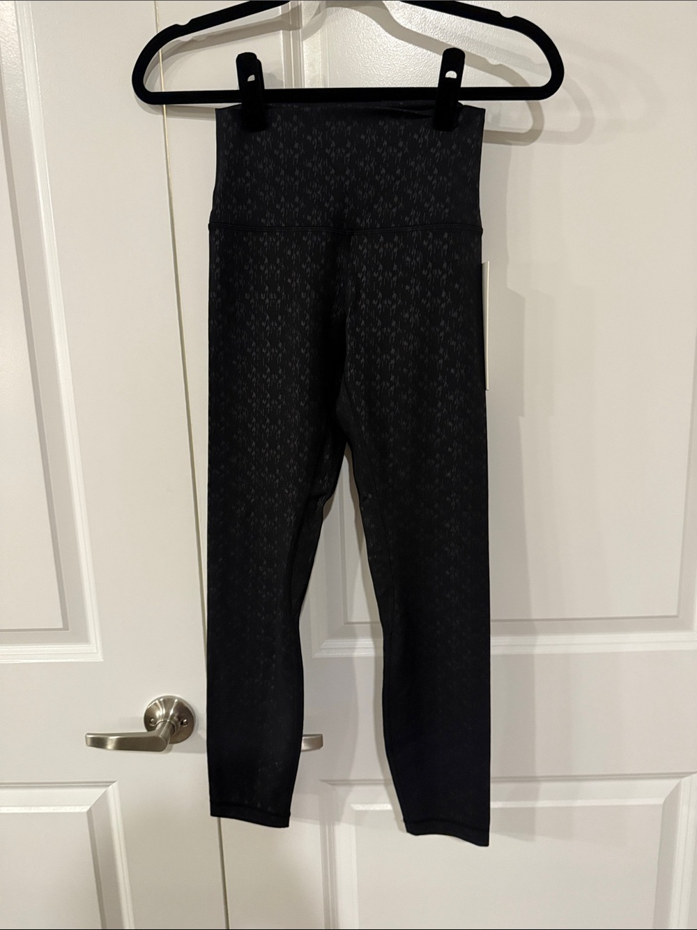lululemon athletica Black Textured High-Rise Leggings